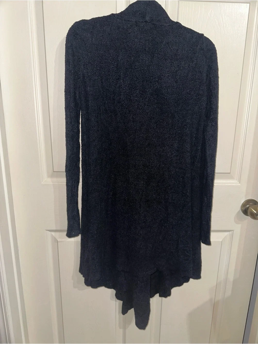 Barefoot Dreams bamboo chic lite Black Open-Front Draped Cardigan